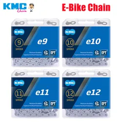 KMC E-Bike Chain 8s 9s 10s 11s 12s Speed Electric Bicycle Chain E8 E9 E10 E11 E12 136 Links Anti-rust Ebike Chains