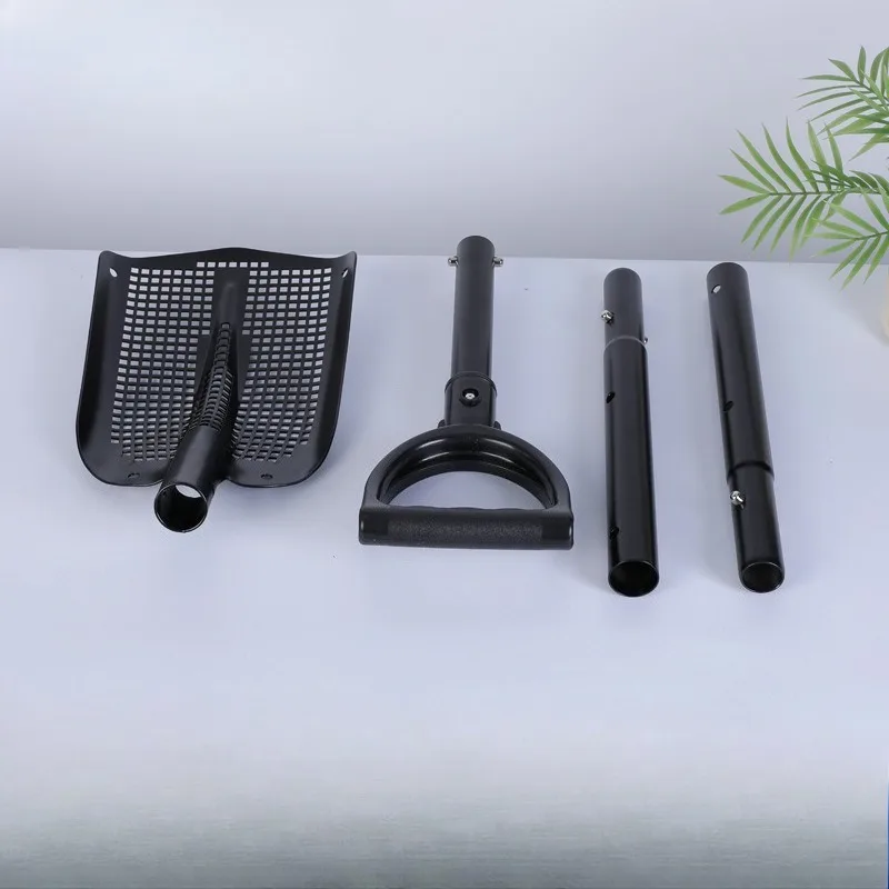 Multi-Functional Aluminum Shovel with Holes Sand Stone Peanut Corn Soil Sifting Scoop, Hollow-Out Farm Tool for Garden