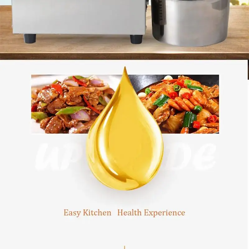 Prensa de óleo doméstica, extrator de óleo de linhaça de amendoim, comercial, aço inoxidável, máquina de extração de óleo quente e frio