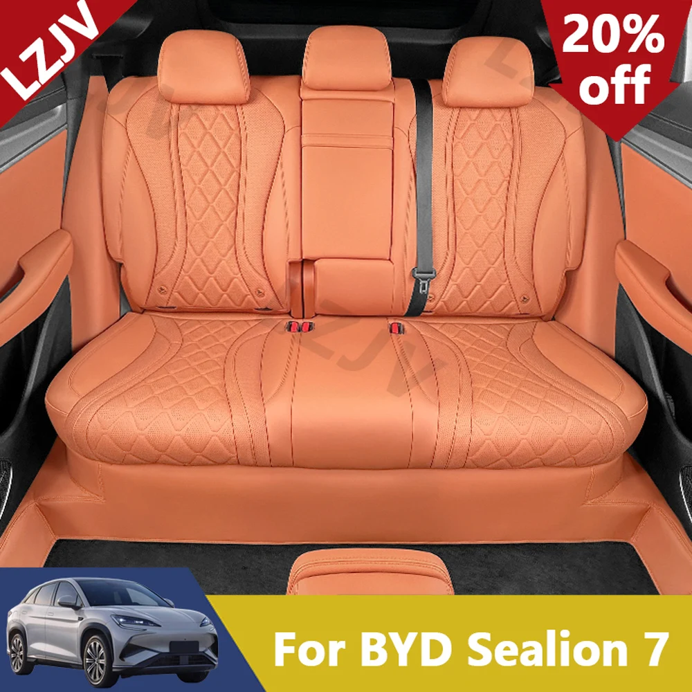 New For 2024 2025 BYD Sealion 7 EV Leather Anti Kick Pads Under The Rear Seats Provide Interior Protection Against Dirt Scratche