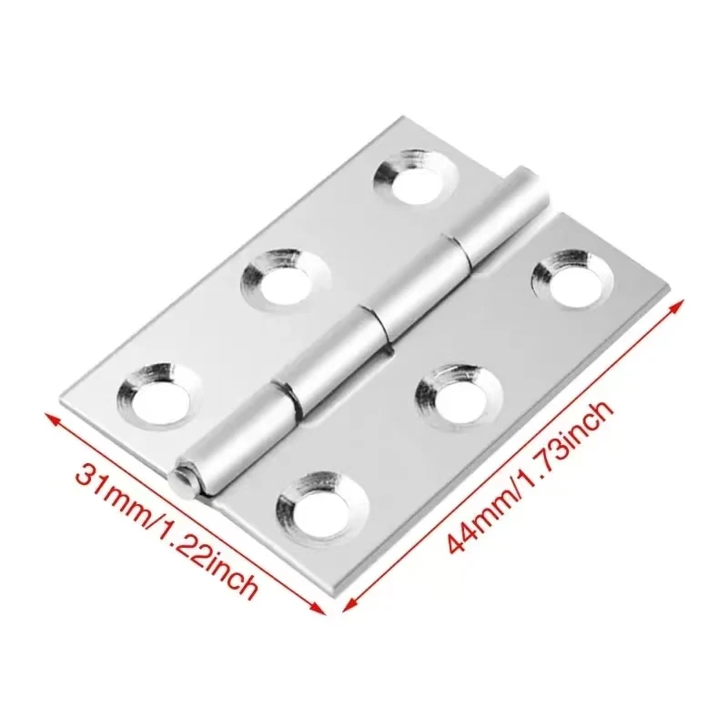 Hardware Roestvrijstalen Scharnier Deur Connector 10/20 Stuks Lade 6 Montagegat Voor Meubels Boekenkast Raam Kast Deurfitting