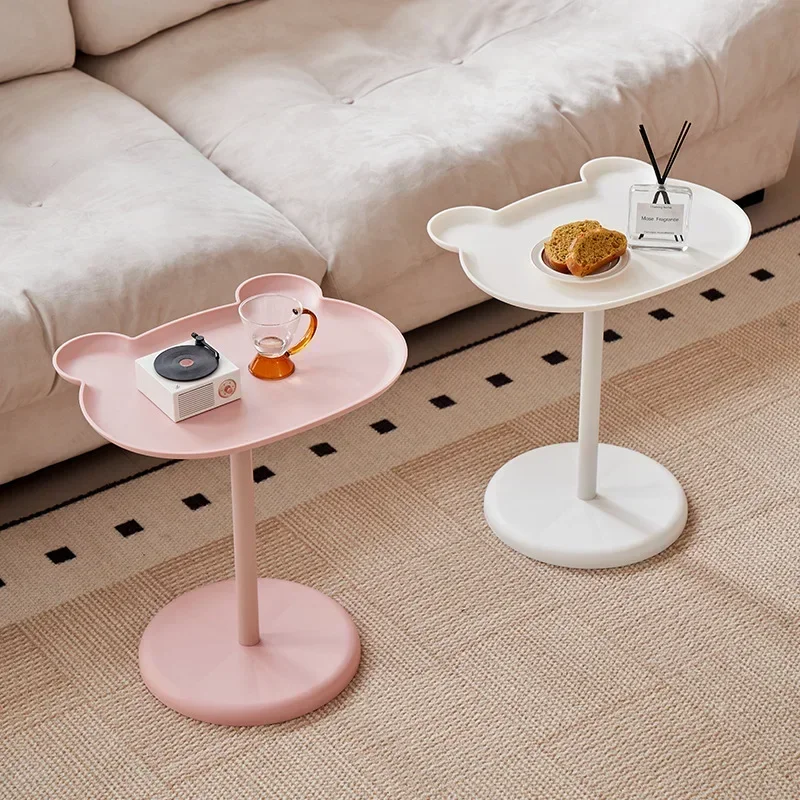 

Cute Bear Storage Rack Coffee Table Mobile Small Side Table Bedside Tatami Tea Table