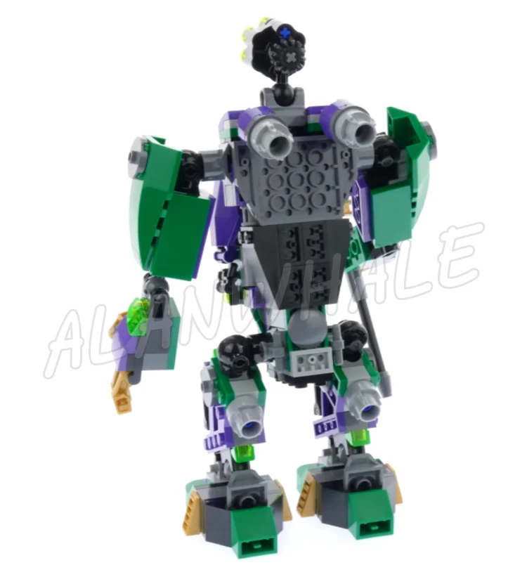 444 pçs super lutador luthor mech takedown escape pod planador infusores de energia 10843 blocos de construção brinquedo compatível com modelo