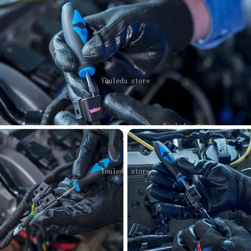 مناسبة لأداة تفكيك طرفية مكونة من 23 قطعة، ومكونات تسخير الأسلاك، ومستخرج الإبرة، ومستخرج الإبرة VAS1978 #4