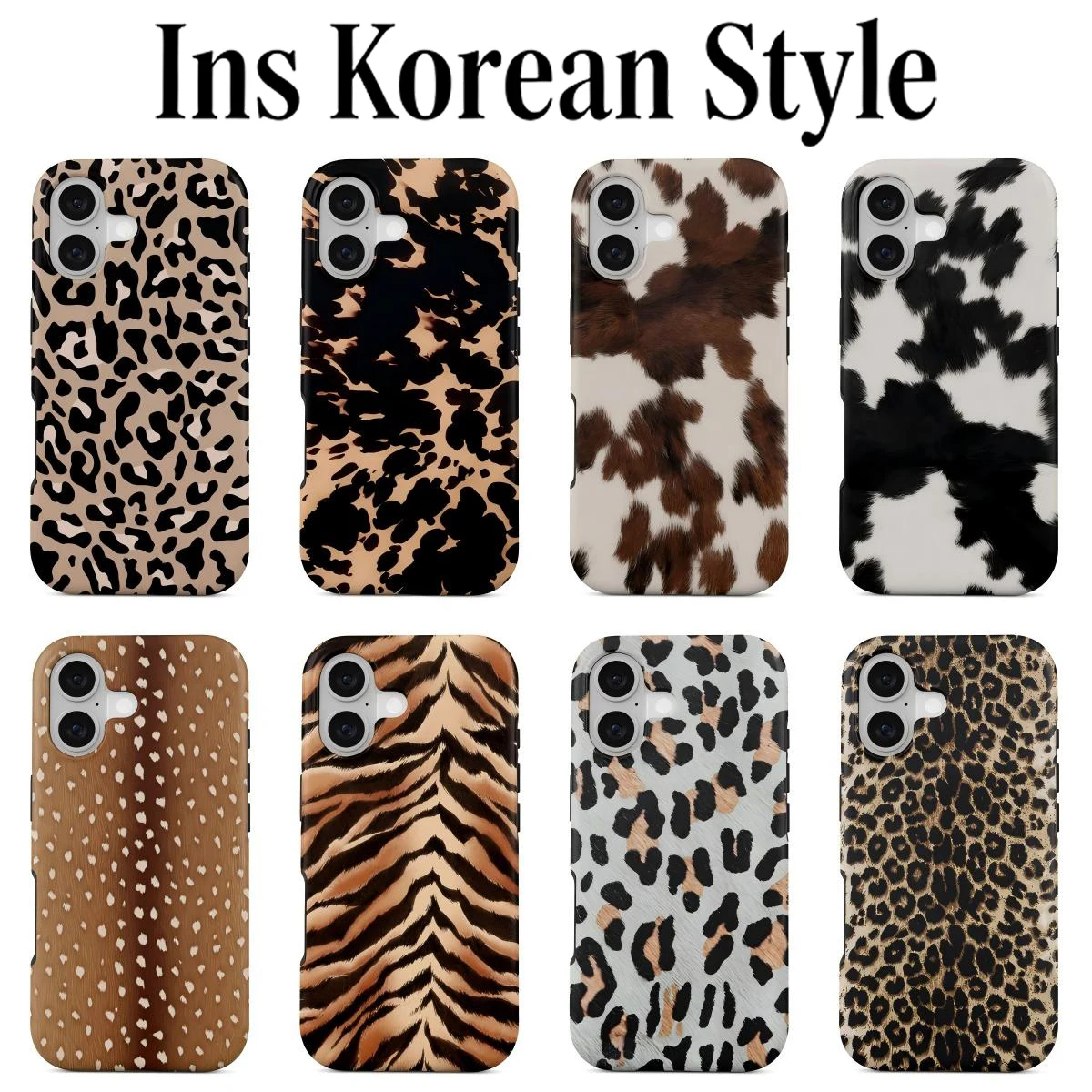 Luxury Clmj Leopard Print Phone Case for IPhone 17 17e 16e 1