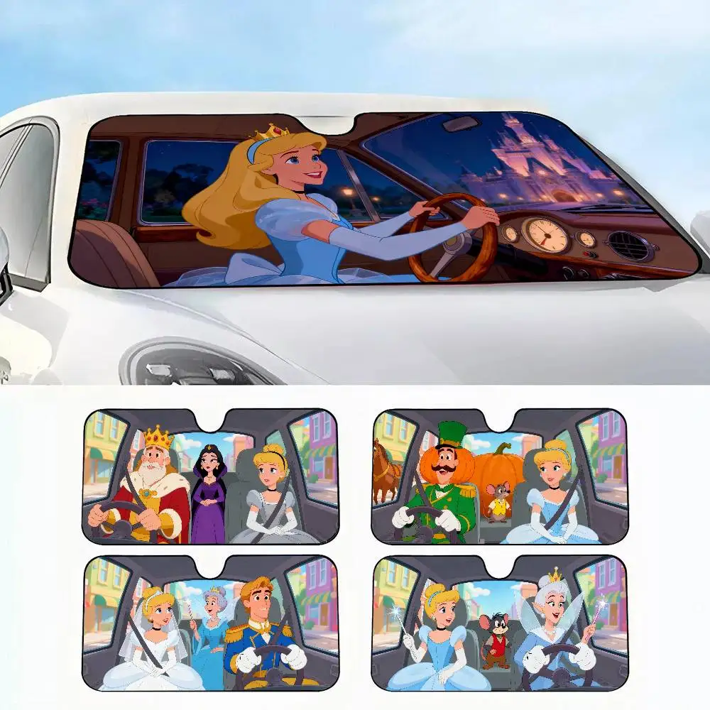 

Disney Cinderella Car SunShade Car insulation windshield sunshade, UV blocking sunshade protector
