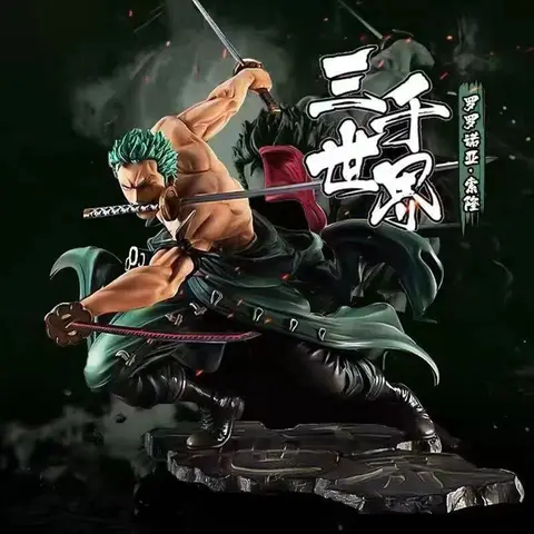One Piece Roronoa Zoro Anime Action Figure - Three-Blade Sa-Maximum Manga Statue Model for Collectors And Kids