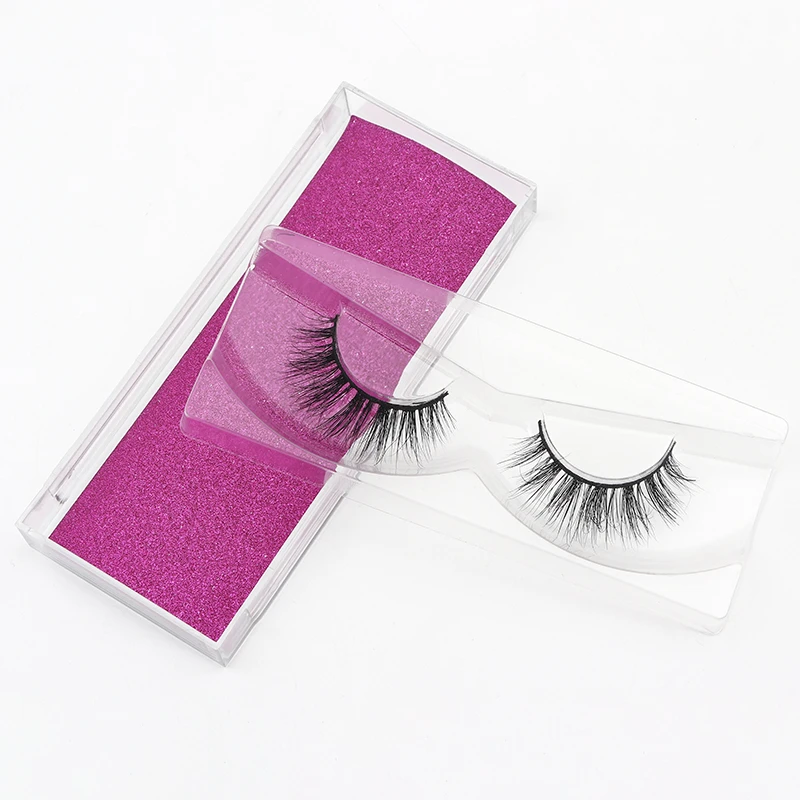 1 Pair/Boxes 5DL Serise 100% real Mink Natural dense Durable curling pure handmade Thick Fake Eyelashes with Accept customized