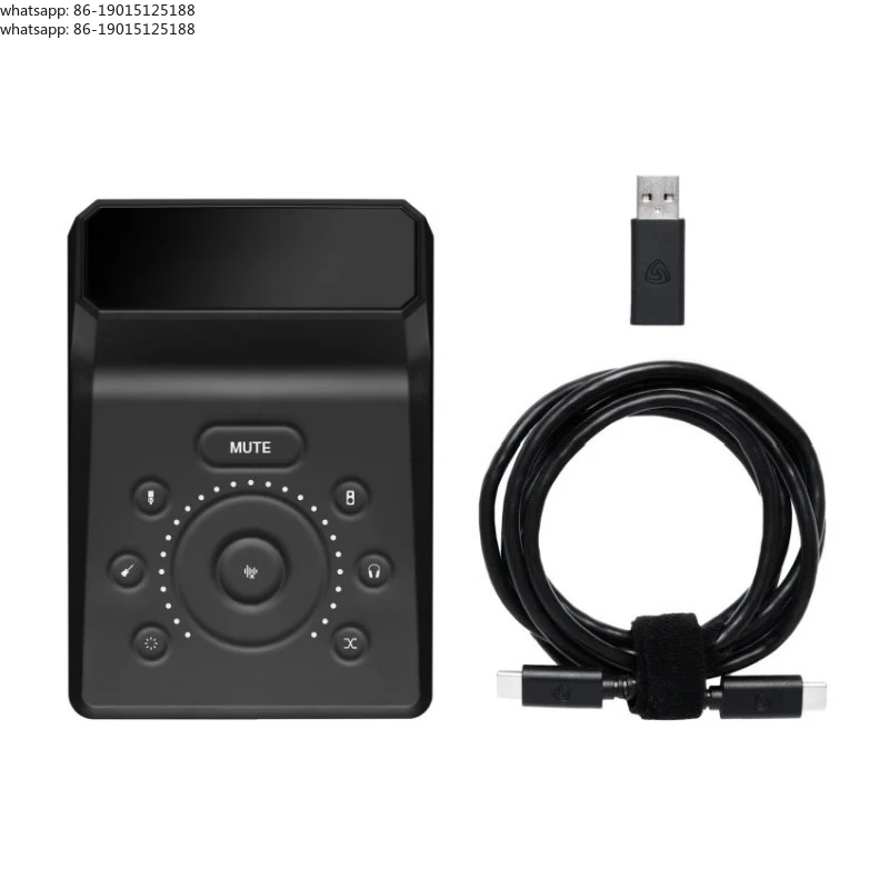 Connect 2 USB Audio Interface External Sound Card Effector with XLR and Hi-Z input for musicians and content creators
