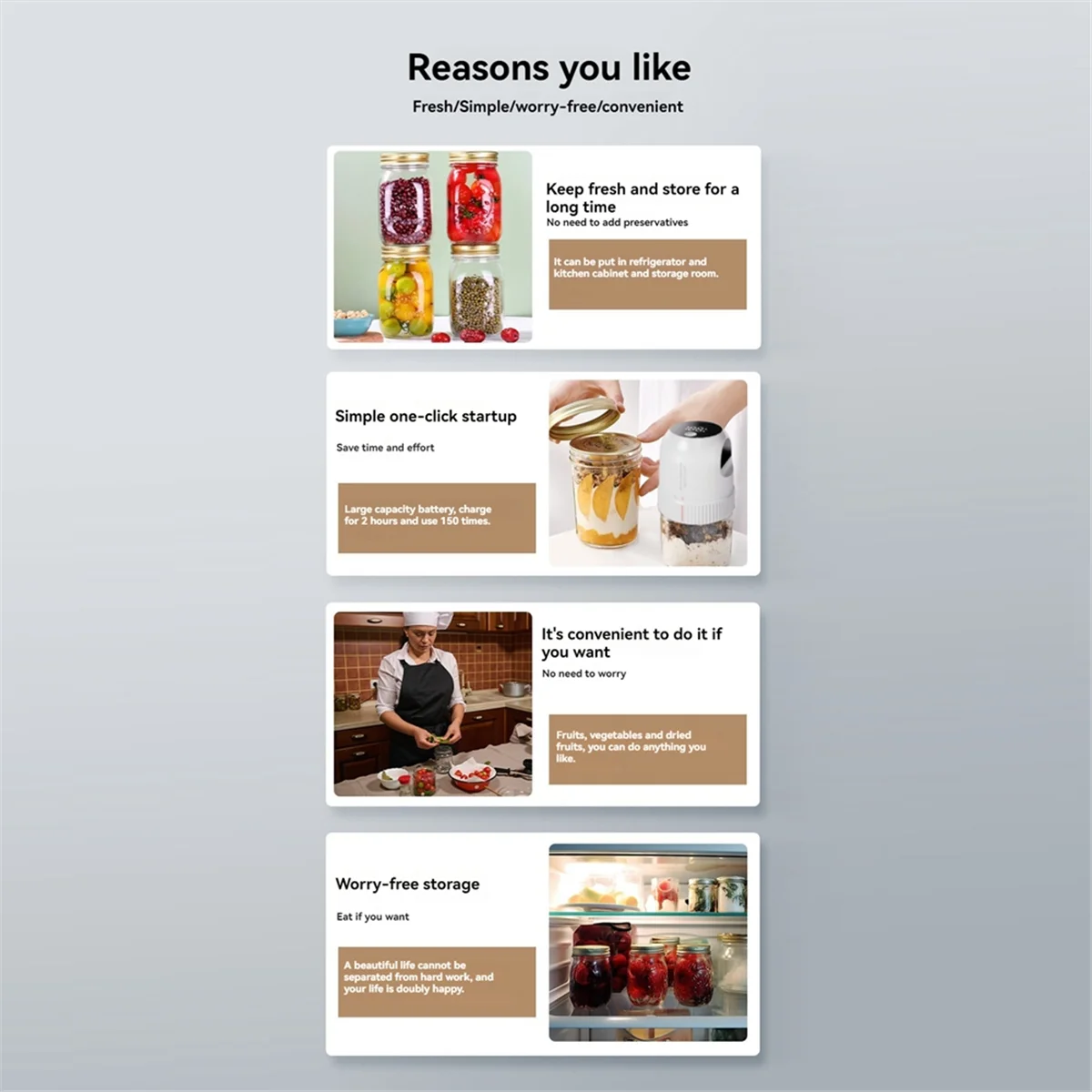 مجموعة أدوات تفريغ جرة ميسون الكهربائية الجديدة 3 في 1 سدادة مكنسة كهربائية أوتوماتيكية لأكياس مكنسة برطمان ميسون ذات فم واسع وعادي باللون الأبيض