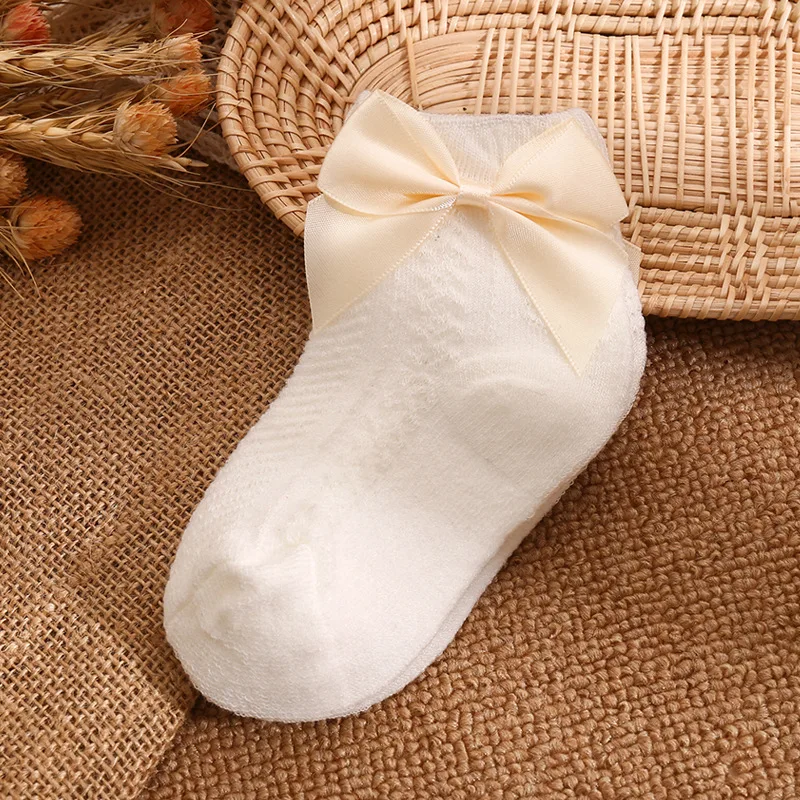 Summer Cute Baby Girl Socks Newborn Bow Short Socks Mather Kids Children\'s Toddler Socks Cotton Infant Baby Stuff Accessories