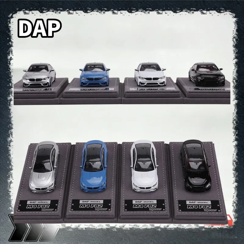 [In Stock] DAP 1/64 Diecast BMW M4 F82 Coupe Model, Multiple Color Options, Static Collectible Vehicle With Display Base