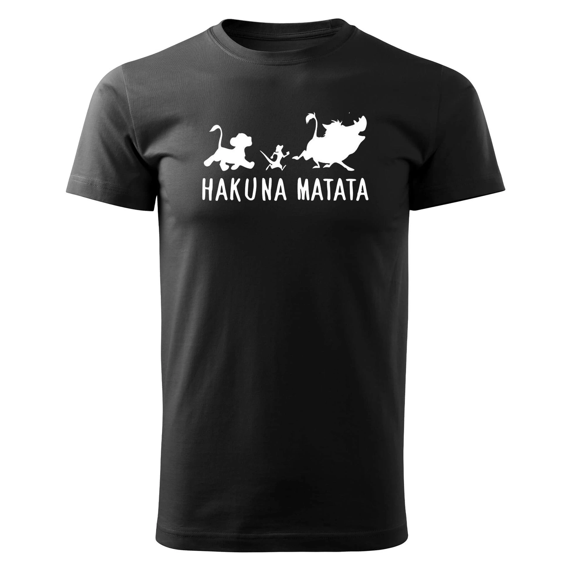 

Hakuna Matata Graphic Print Summer Luxury Brand Cotton Men's and Women's T-shirt Short Sleeve Street Fashion Trend Clothing