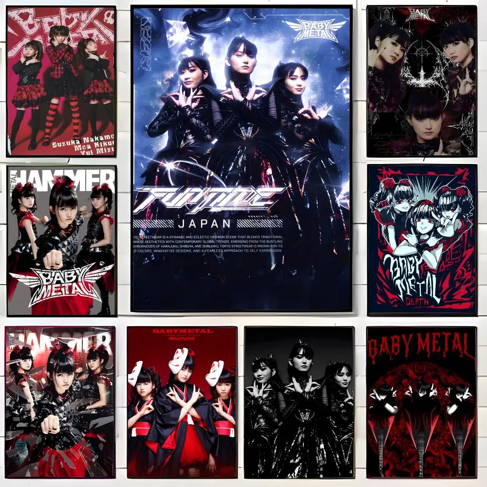 Heavy Metal Band B-BABYMETAL Poster Wall Art Print Decorative Mural Home Decor Gift Unframed