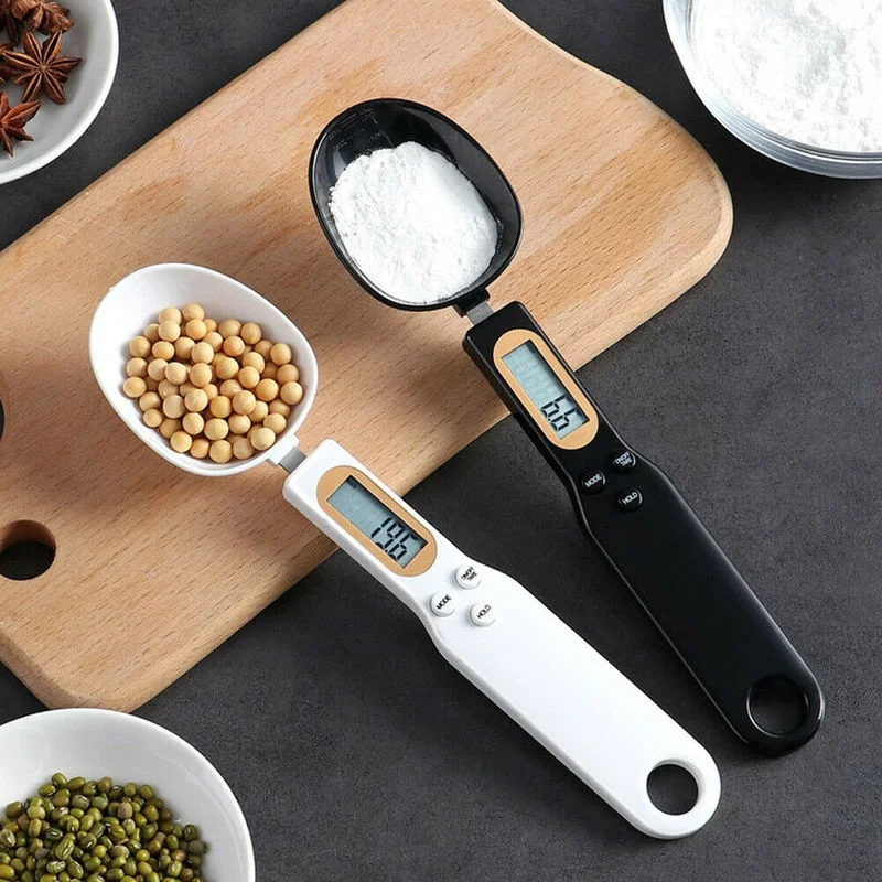 Báscula con cuchara, báscula medidora, báscula para alimentos, mini báscula electrónica, báscula para ingredientes, báscula para comida de gatos