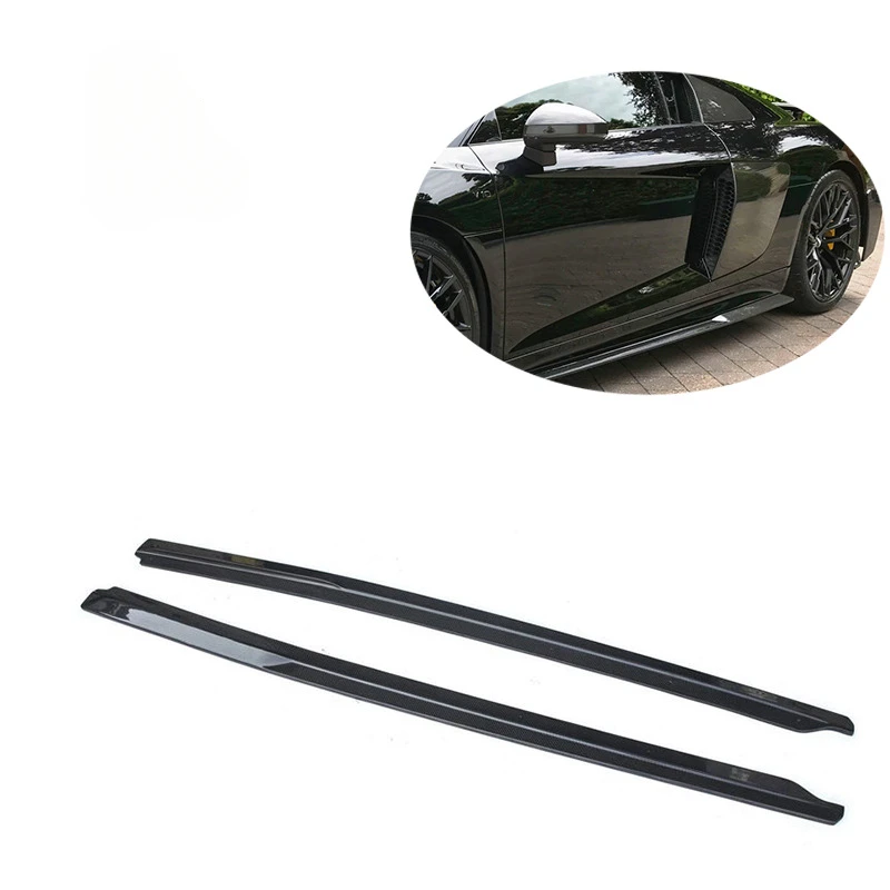 

Applicable2016-19Audi Audi R8 V10Carbon Fiber Side Skirt Side Spoiler Modification