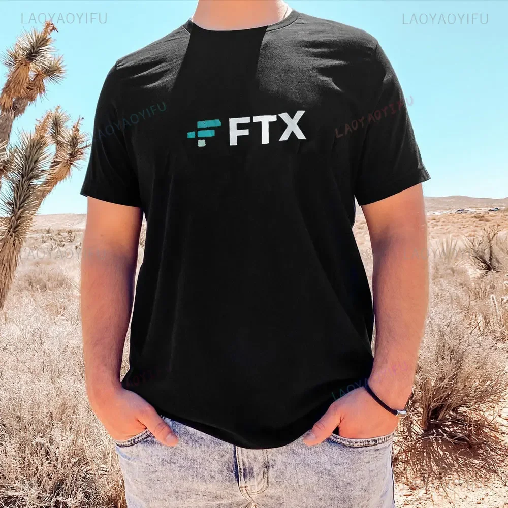 Funny FTX Risk Management Department Cotton T-Shirt Letters Printed Sayings Quote Graphic Tee Tops Short Sleeve Blouses Gifts