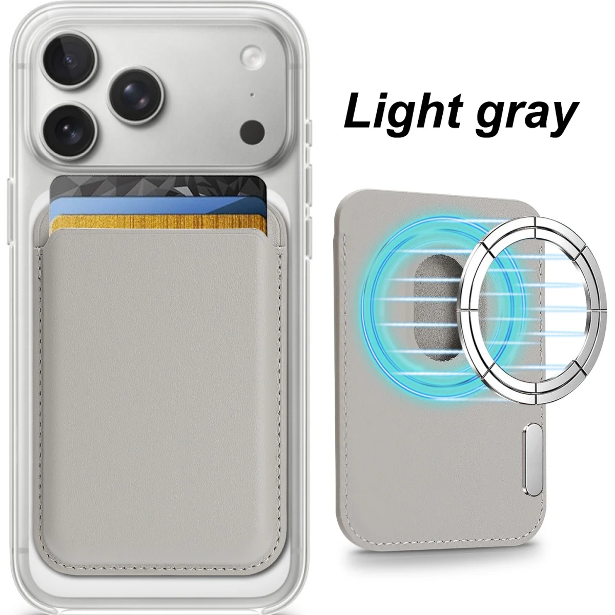 Leder-Brieftasche Kartenhalter Hülle für Mobiltelefone iPhone 18 17 16 15 14 13 12 11 Pro Max Samsung S26 S25 S24 für MagSafe-kompatibel – Detail 16