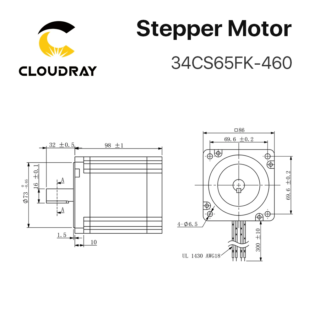 Imagem -04 - Cloudray Nema 34 Jogo Aberto 6.5n. m 4.6a Dm860s 2.4a7.2a do Motorista do Motor Deslizante do Laço para a Máquina de Trituração da Gravura do Cnc da Impressora 3d