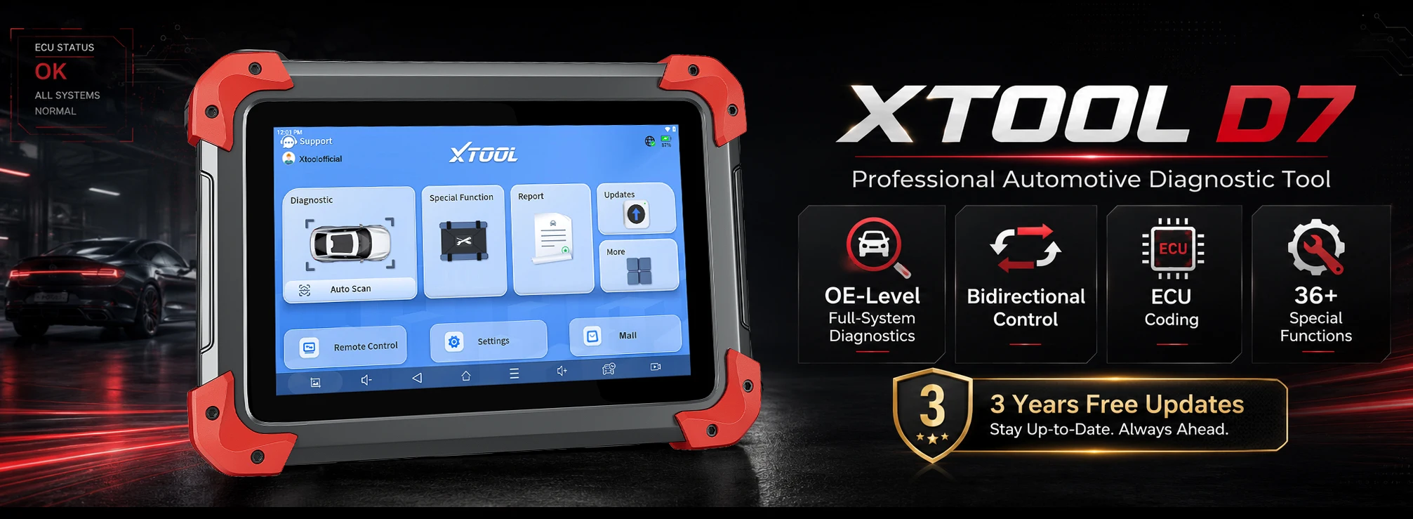 XTOOL Anyscan+ A30M V2.0 OBD2 Bluetooth-Scanner Kfz-Diagnosegerät mit Android/iOS-App, lebenslange kostenlose Updates, CANFD FCA Autoauth, 26+ Resets, aktiver Test, kabelloser Codeleser, Mini-Automotive-Scanner, keine Abonnementgebühr – Detail 2