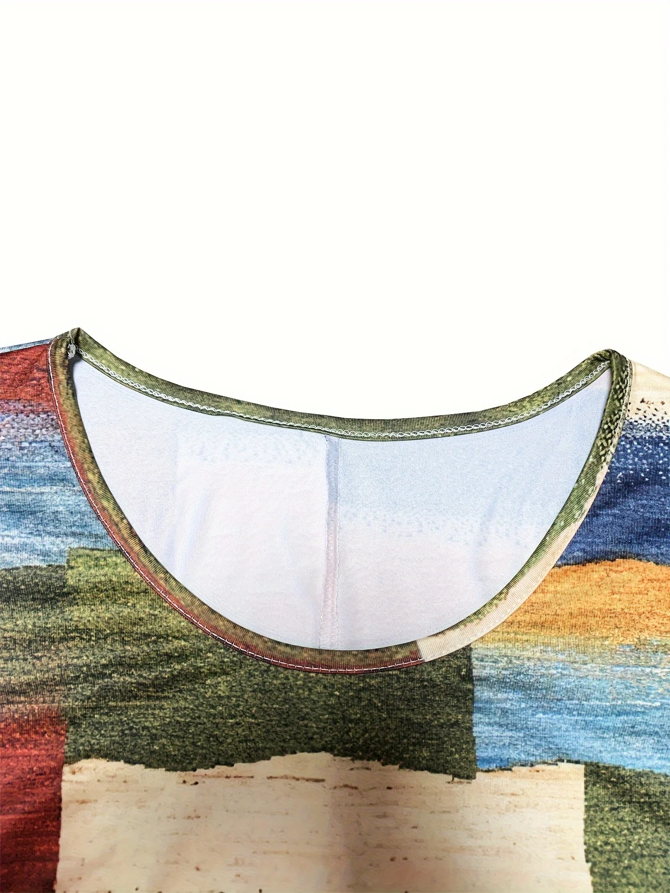 ฤดูใบไม้ผลิมาถึงใหม่ผู้หญิงรูปแบบเรขาคณิตแขนยาว,ชุด boho ทุกวัน,flowy office & Weekend dress