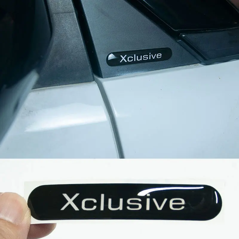 3D Xclusive Emblem Logo Waterproof Exterior Car Stickers For Mercedes Smart 451 450 Brabus Fortwo Decoration Accessories