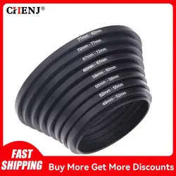 Metal Step Up Rings Lens Adapter Filter Set Aluminum Ring Universal Lens 37-49 49-52 52-55 55-58 58-62 62-67 67-72 72-77 77-82mm