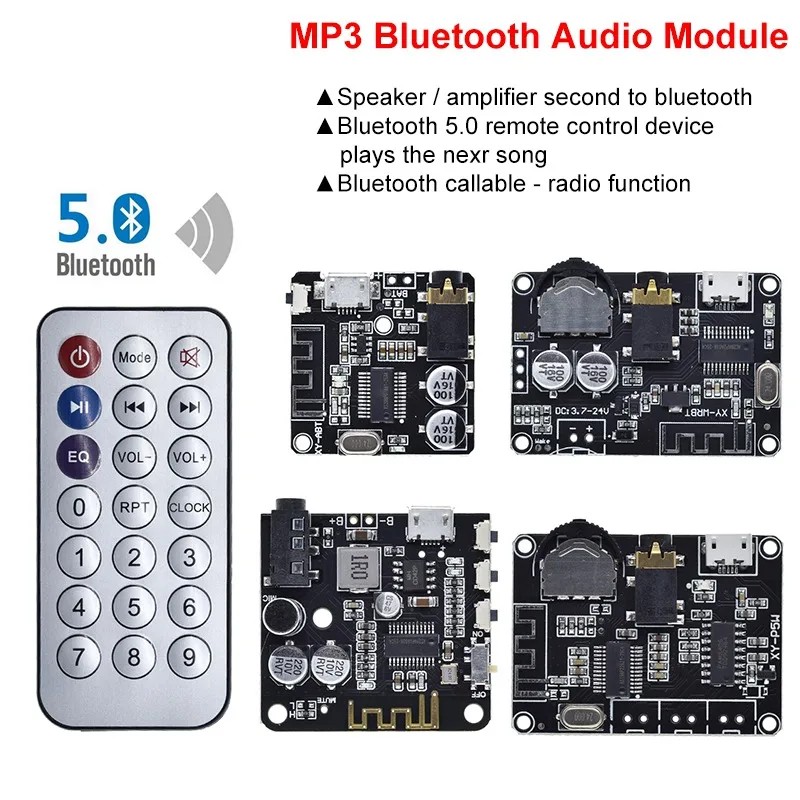 Bluetooth Audio Receiver board Bluetooth 5.0 mp3 lossless decoder board Wireless Stereo Music With Power Amplifier Module