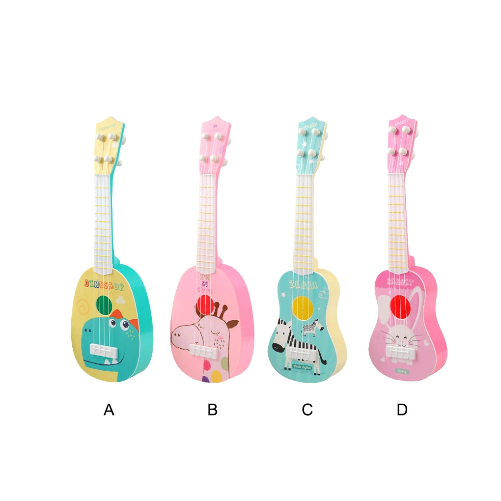 Plastic Easy To Carry Soft Touch Ukulele Guitar Toy For Kids On Go Exquisite Musical Instrument