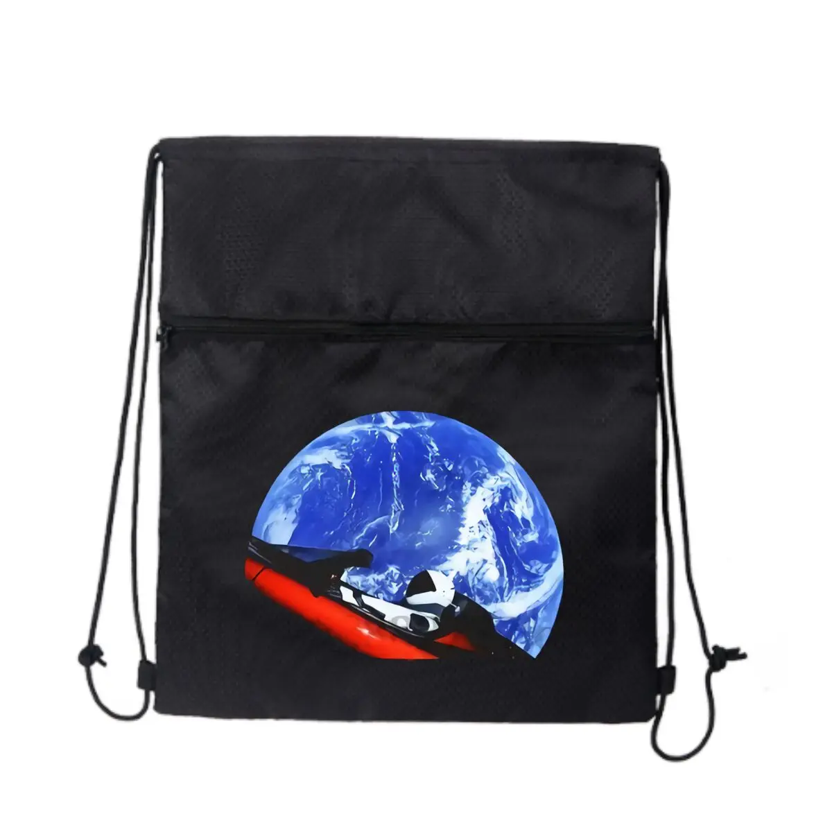 

Зеленый и красный автомобильный художественный графический черный рюкзак на молнии со шнурком, легкий для прогулок природы