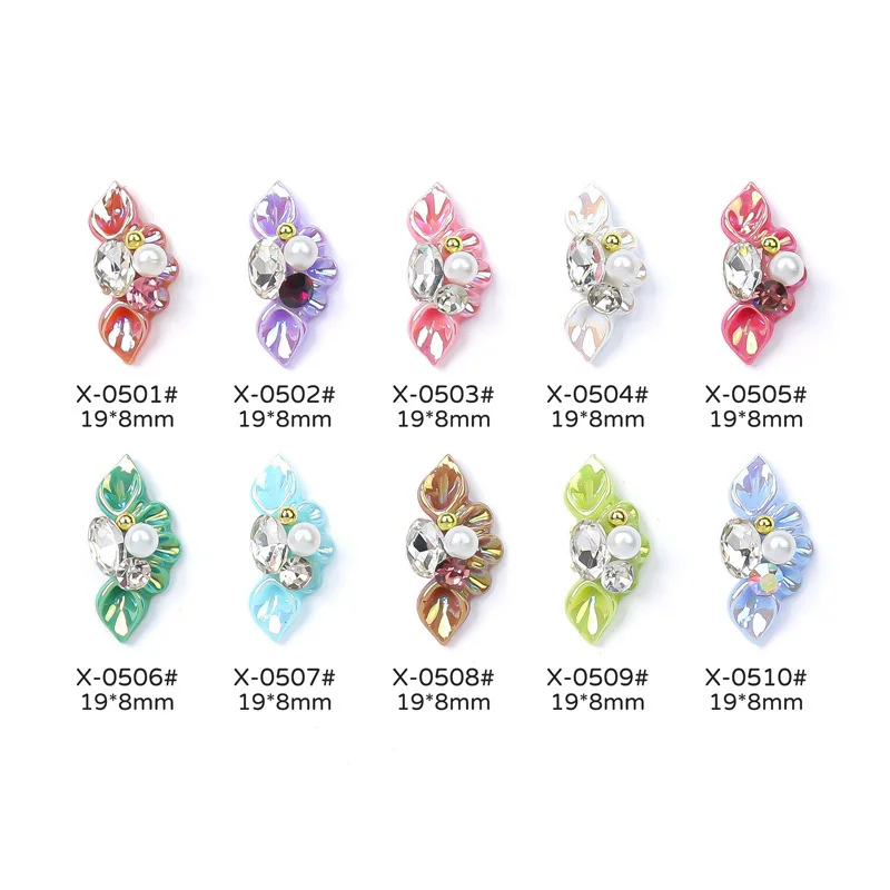 5 pz/borsa nuovi adesivi per unghie accessori trapano per unghie decorazione perla gioielli 3D Nail Art Light Luxury Crown Rregular Diamond