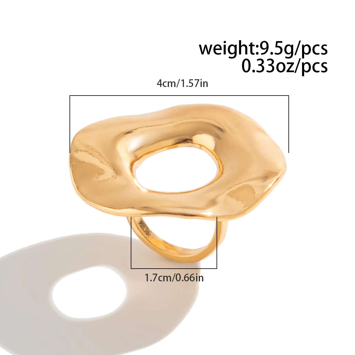 KunJoe New Fashion Imitation Pearl Flowers Open Rings for Women Punk Gold Color Adjustable Couple Rings Y2K Party Finger Jewelry