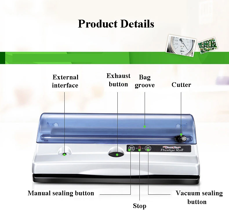 آلة تعبئة الفراغ فراغ السدادة المنزلية المخللات الصغيرة الغذاء التلقائي آلة حفظ الختم الطازجة