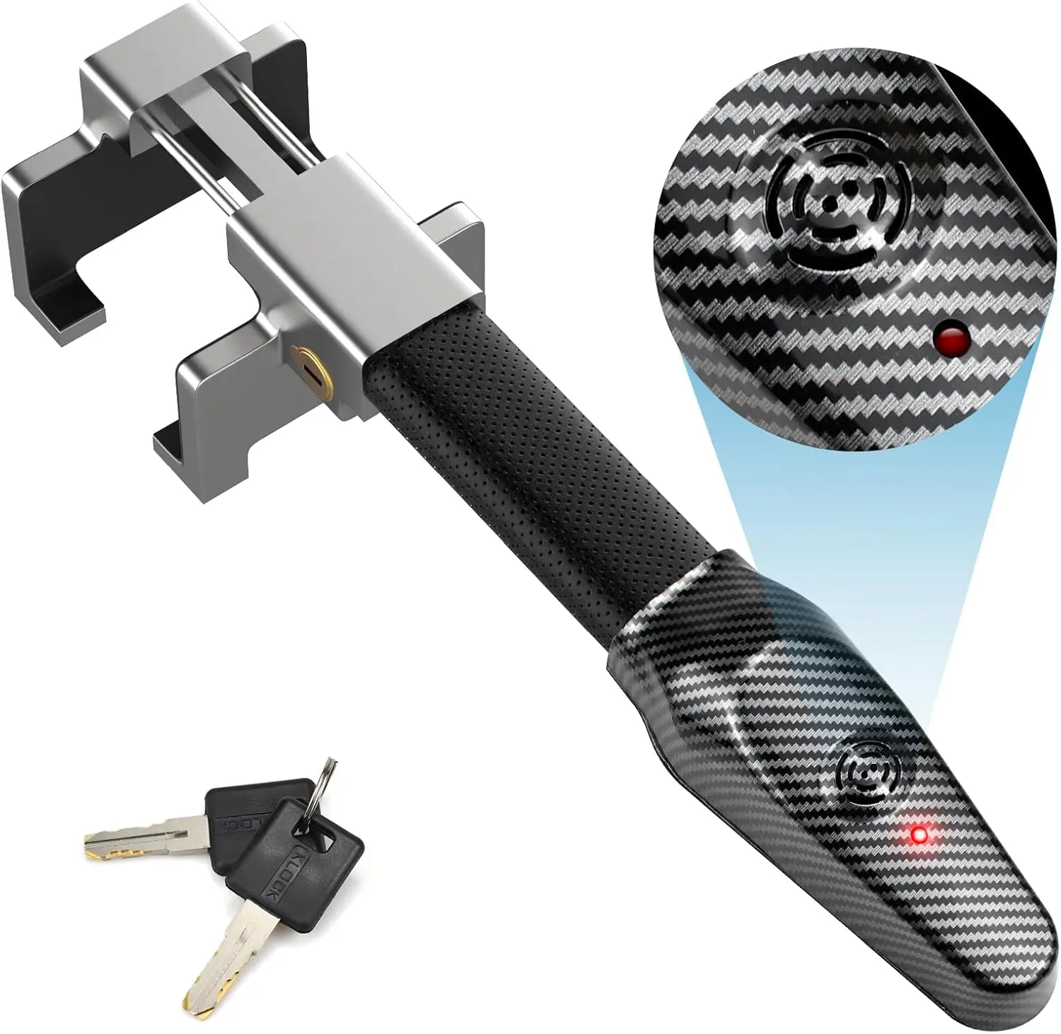 

Замок рулевого колеса с сигнализацией, противоугонное устройство безопасности для автомобиля, грузовика, внедорожника, фургона