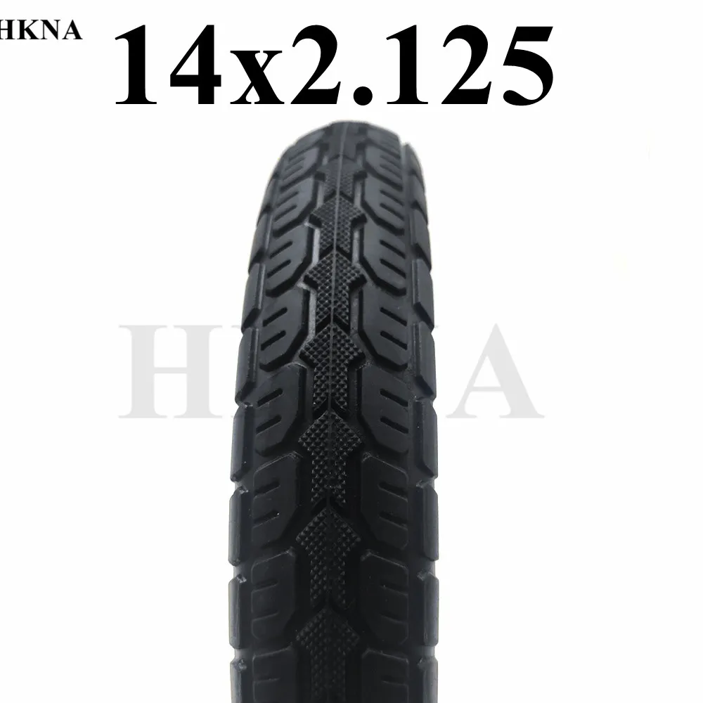 14x2.125 Solid Tyre 14*2.125 Thickened Explosion-proof Tire for Folding Electric Bicycle E-bike Accessories