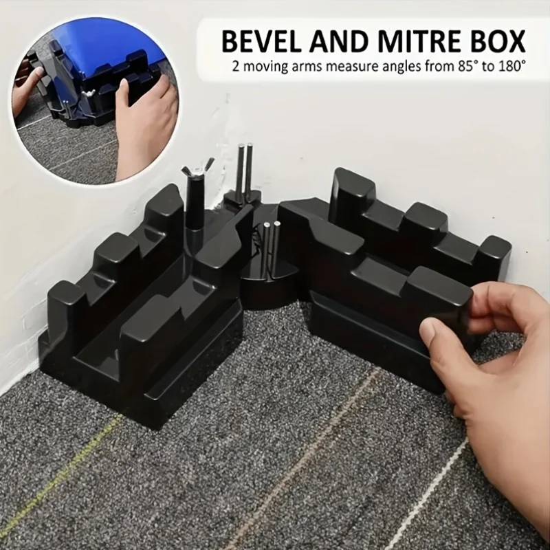 

Металлообрабатывающий угломер-зажим 2-в-1: прецизионная угловая пила и измеритель углов 85-180 градусов, портативный градуированный ручной инструмент