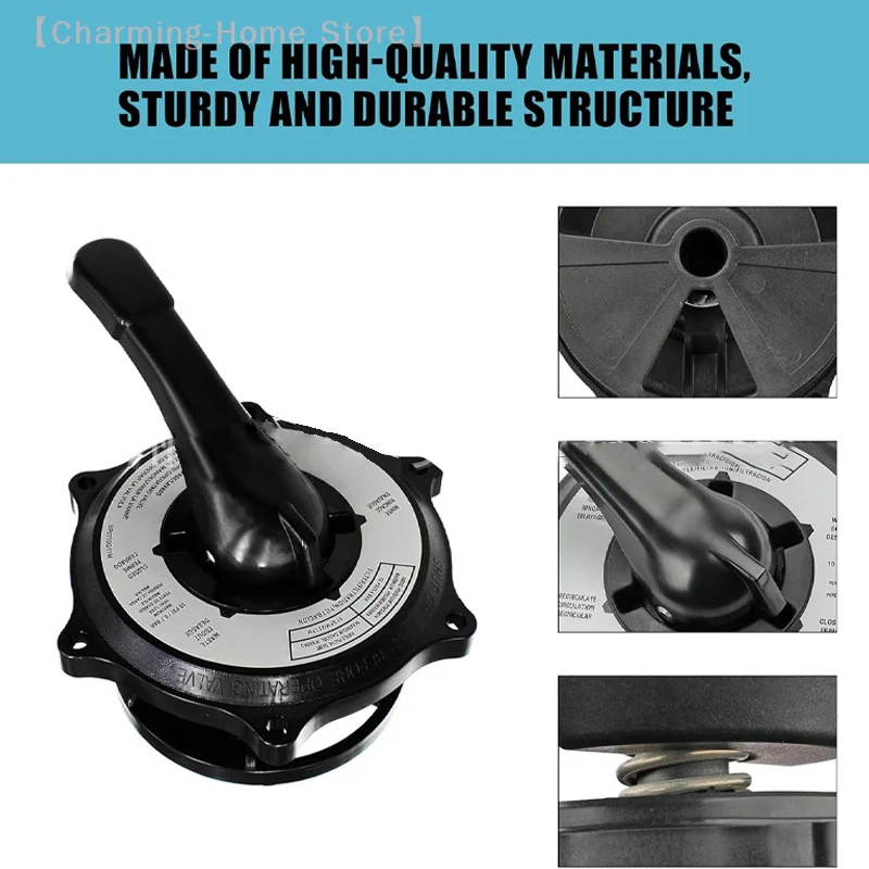 【M】 Reemplazo del conjunto de manija y cubierta de llave para válvulas multipuerto Hayward SPX0710X32, SP0710X32, SP0710X62, SP07122, SP07121