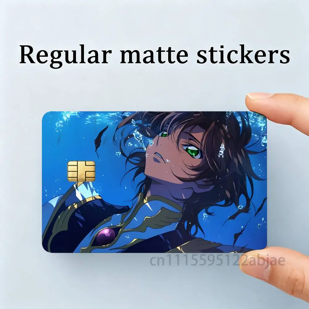 C-CODE GEASS Holographic Laser Shinny Film Skin Cover Sticker for Debit Credit Card Bank Card