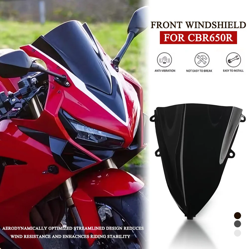 

For Honda CBR650R CBR 650R 2019 2020 2021 2022 2023 2024 2025 Double Bubble Windscreen Screen Wind Deflectors Screen Windshield
