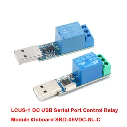 LCUS-1 Usb Seriële Poort Controle Relaismodule CH340 Overstroombeveiliging Elektronische Converter Intelligente Controle Usb Switch