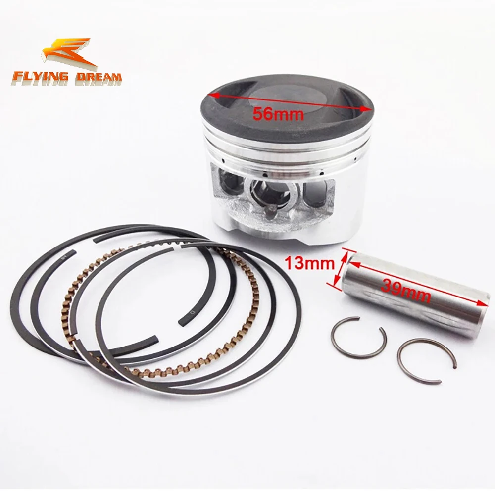 Motorcycle Engine Parts Diameter 56mm Pin 13mm Piston Rings Kit for Chinese YINXIANG 140cc 140cm³ YX140 100% Genuine Fit
