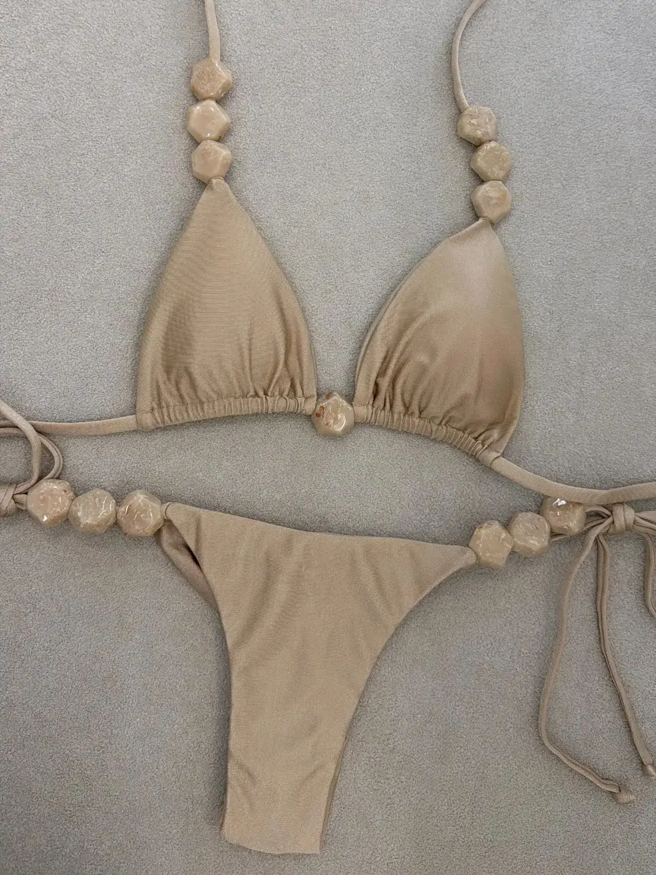 Sexy Bikini Halter Badeanzug Frauen Scalloped Bademode String Brasilianischen Bikini Set Rüschen Badeanzug Sommer Weibliche