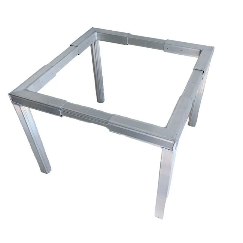 Retractable outdoor aluminum AC floor bracket Durable metal manufacturing bracket Hotel custom color size