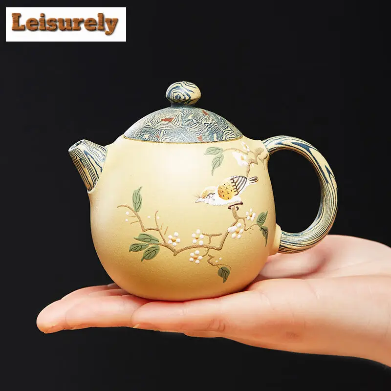 

180ml Boutique Yixing Purple Clay Teapot Tradition Section Mud Beauty Pot Handmate Filter Infuser Kettle Customized Zisha Teaset