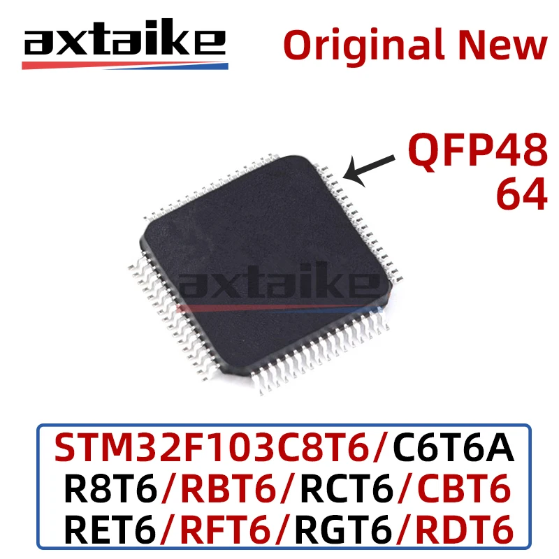 2PCS STM32F103C6T6A STM32F103C8T6 103CBT6 QFN-48 7*7 103R8T6 103RBT6 103RCT6 103RDT6 103RET6 103RFT6 103RGT6 QFN-64 10*10 IC MCU