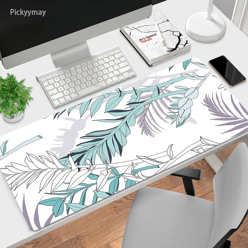 Tropical Plant Mouse Pad Art Mousepad Gamer Home Mausepad Office Pc Gaming Accessories Keyboard Computer Desk Mat Mause Carpet