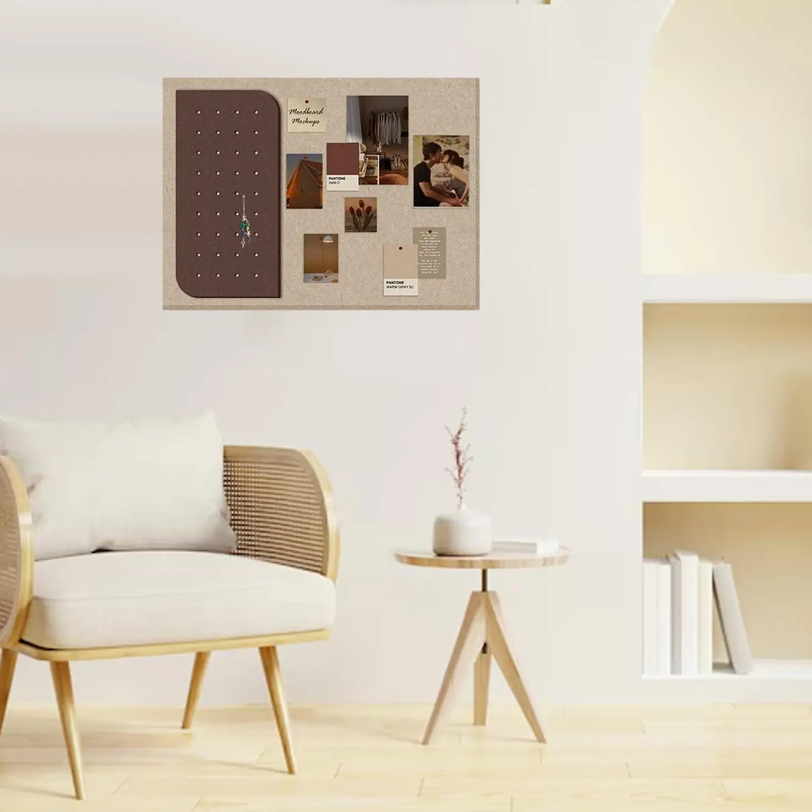Cork Bulletin Board Message Photo Display Decorative Tack Bulletin Board Corkboard for Office and School