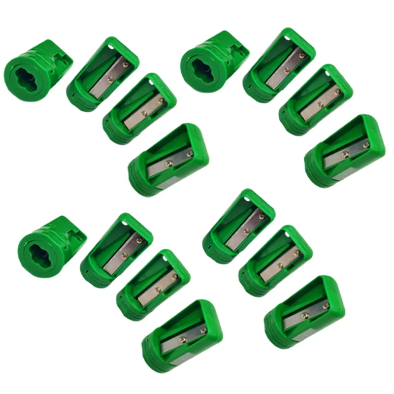 Sacapuntas de carpintero octogonal, 15 Uds., bolígrafo de carpintero ovalado cuadrado, sacapuntas Manual-[Qahk]