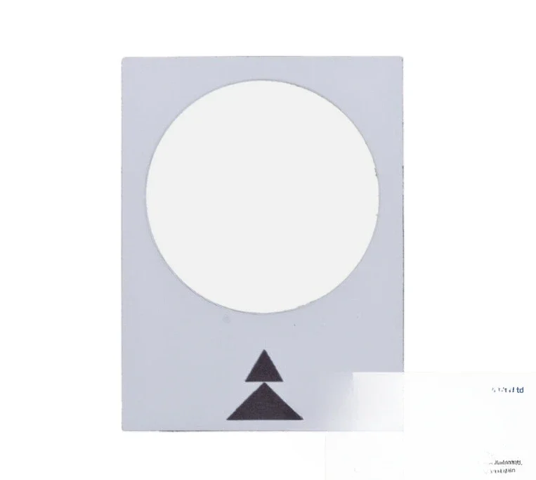 Descriptive plate, white, rectangular, 30x40mm RIGHT SLOW-FAST ZB2BY4909 /T2UK