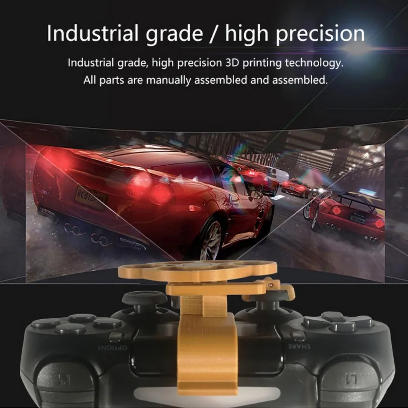 AA91 Gaming Racing Wheel Mini Steering Game Controller for Sony PlayStation PS4 3D Printed Accessories